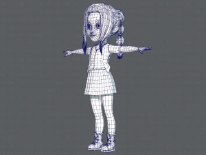 base girlv02 clothing v01 3D Model