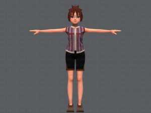 base girlv04 clothing v01 3D Модель