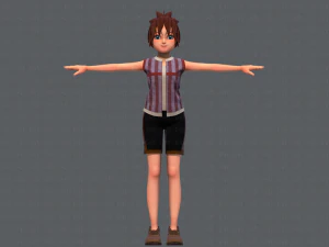 base girlv04 clothing v01 3D Model