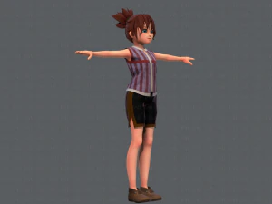 base girlv04 clothing v01 3D Model