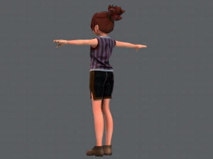 base girlv04 clothing v01 3D Model