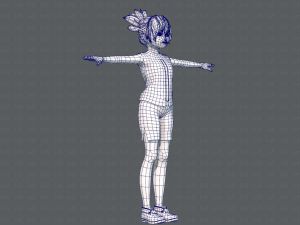base girlv04 clothing v01 3D Модель