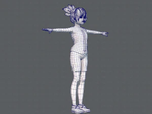 base girlv04 clothing v01 3D Model