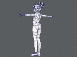 base girlv04 clothing v01 3D Model