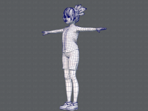 base girlv04 clothing v01 3D Модель