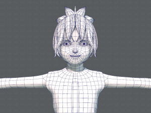 base girlv04 clothing v01 3D Модель