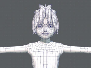 base girlv04 clothing v01 3D Model