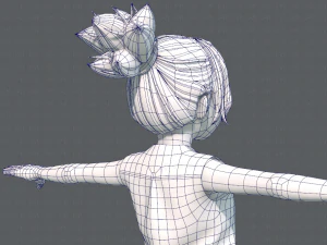 base girlv04 clothing v01 3D Model