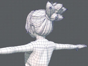 base girlv04 clothing v01 3D Model