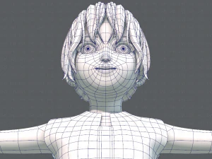 base girlv04 clothing v01 3D Model