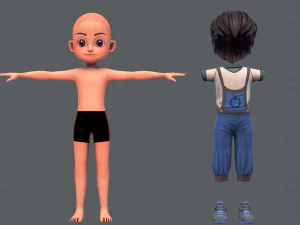 base boyv05 clothing v01 3D Model