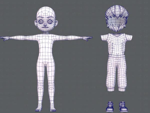 base boyv05 clothing v01 3D Model