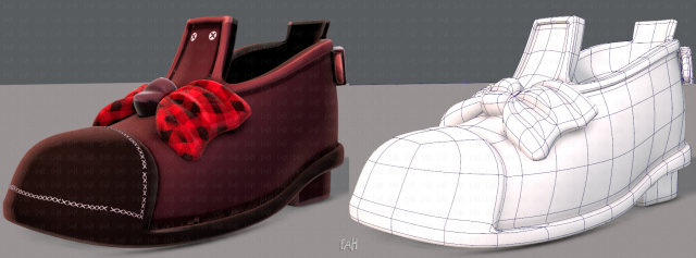 shoes cartoonv32 Model 3D .c4d .max .obj .3ds .fbx .stl .blend 