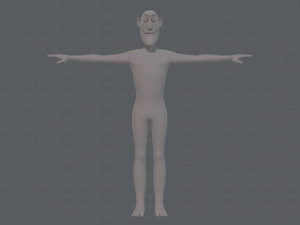 base mesh man character v14 3D 模型