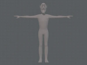 base mesh man character v14 3D Model