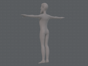 base mesh man character v14 3D 模型
