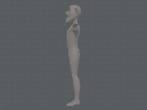 base mesh man character v14 3D 模型