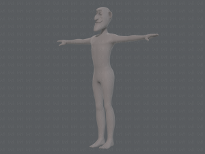 base mesh man character v14 3D 模型