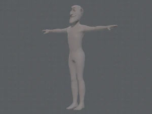 base mesh man character v14 3D Model