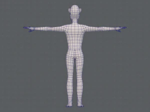 base mesh man character v14 3D Model