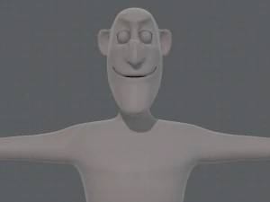 base mesh man character v14 3D Model