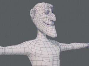 base mesh man character v14 3D Model