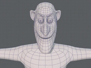 base mesh man character v14 3D Model