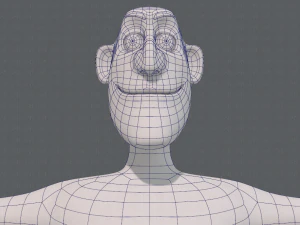 base mesh man character v14 3D Model