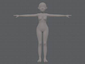base mesh woman 16 3D Model