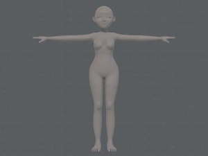 base mesh woman 16 3D Model