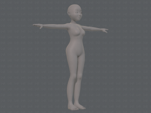 base mesh woman 16 3D Model