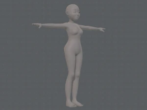 base mesh woman 16 3D Model