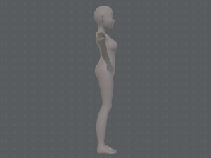 base mesh woman 16 3D Model