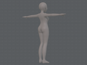 base mesh woman 16 3D Model