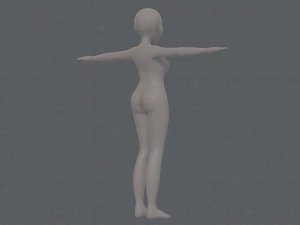 base mesh woman 16 3D Model