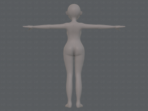 base mesh woman 16 3D Model