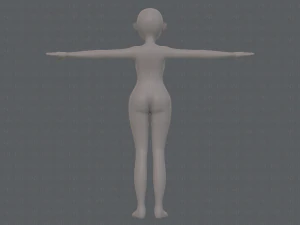 base mesh woman 16 3D Model