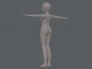 base mesh woman 16 3D Model