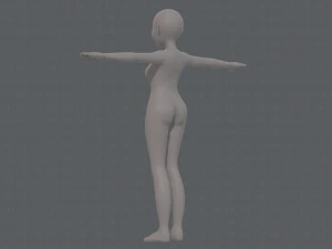 base mesh woman 16 3D Model