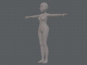 base mesh woman 16 3D Model