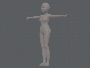 base mesh woman 16 3D Model