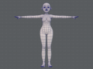 base mesh woman 16 3D Model