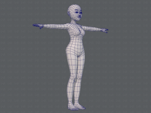 base mesh woman 16 3D Model