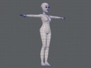 base mesh woman 16 3D Model