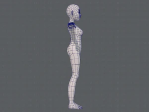 base mesh woman 16 3D Model