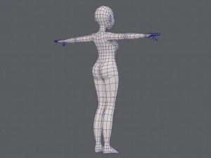 base mesh woman 16 3D Model