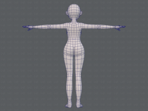 base mesh woman 16 3D Model