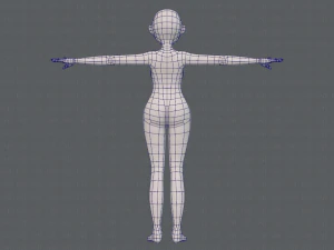 base mesh woman 16 3D Model