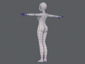 base mesh woman 16 3D Model