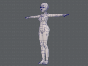base mesh woman 16 3D Model